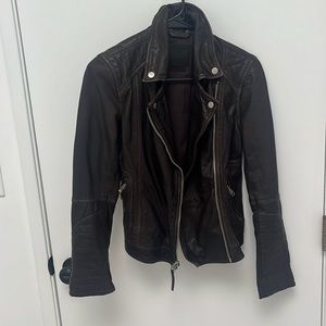 Abercrombie & Fitch | Genuine Leather Jacket | S | Brown